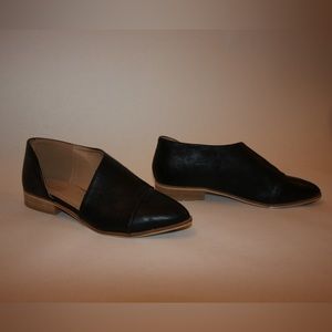 Catherine Malandrino Swan D Orsay Flats Size 9 Black